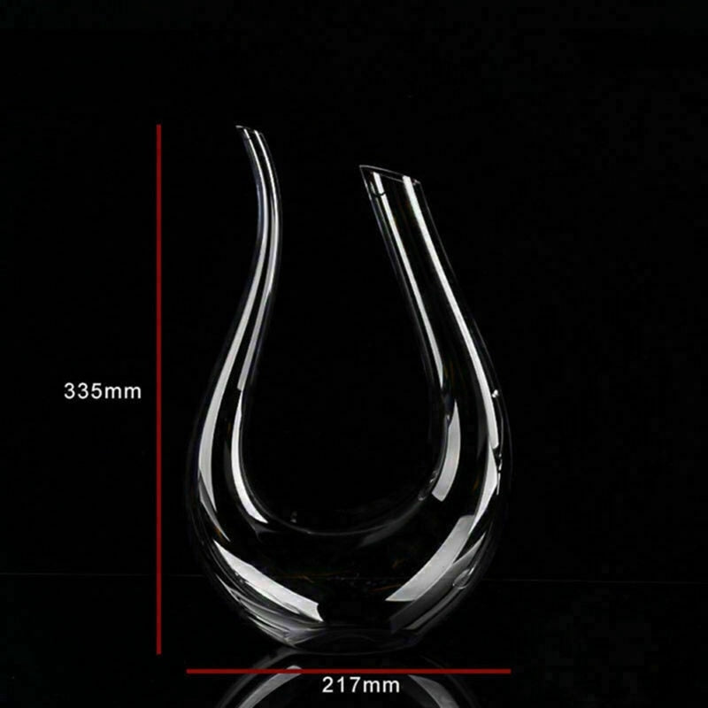 Crystal U-shaped 1500ml Wine Decanter2