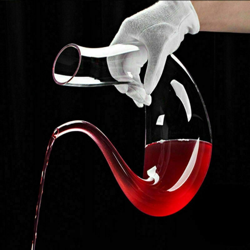 Crystal U-shaped 1500ml Wine Decanter2