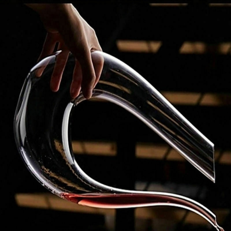 Crystal U-shaped 1500ml Wine Decanter2
